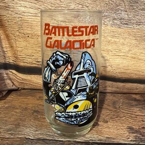 Battlestar Galactica Drinking Glass 1979 Universal City Studios Cylon Warriors